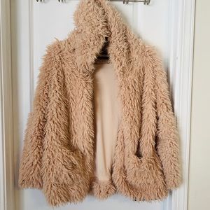Love Tree Cozy Pink Faux Fur Jacket